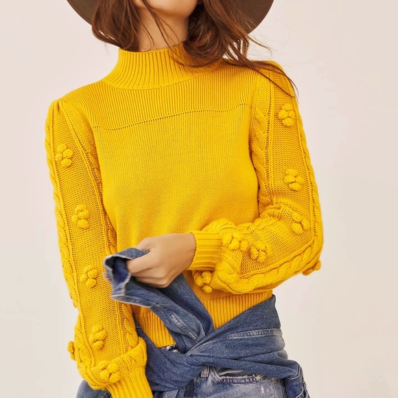 Anthropologie Sweaters - HTF Anthropologie Pommed Textured Sweater